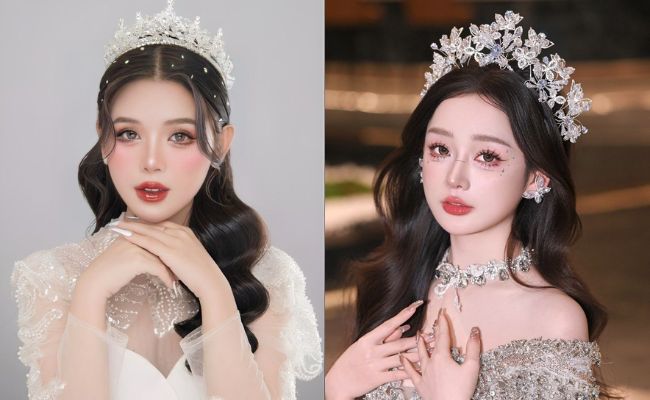 Kiểu tóc cô dâu đẹp, xu hướng, phù hợp với từng gương mặt