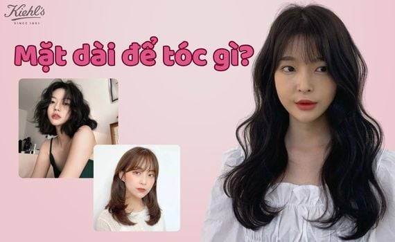 Hình ảnh minh họa về mặt dài để tóc gì