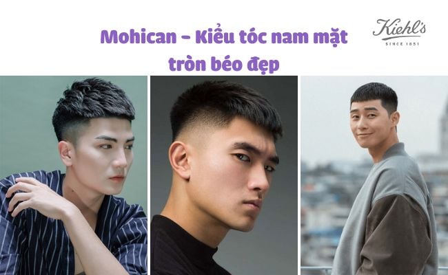 kiểu tóc nam mặt tròn béo