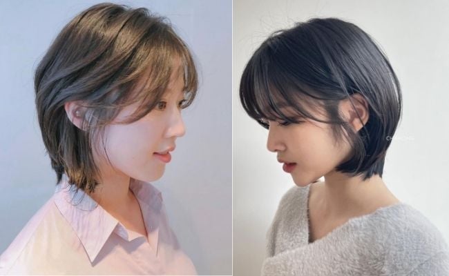 Tóc pixie ôm mặt