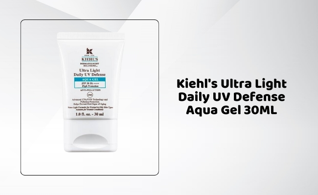 Gel chống nắng SPF 50 Kiehl's Ultra Light Daily UV Defense Aqua Gel