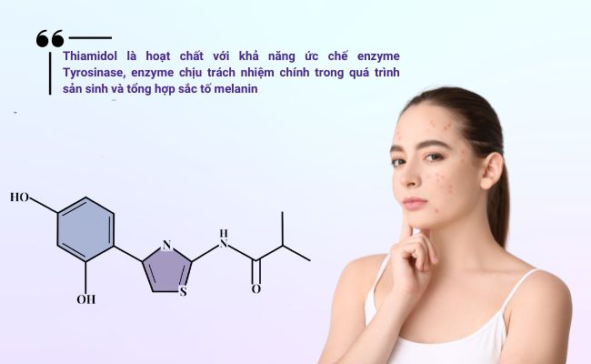 Trị thâm mụn tại nhà với Thiamidol