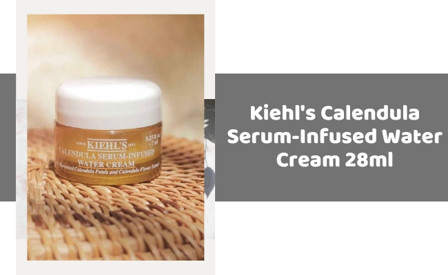 Review kem dưỡng ẩm cho da nhạy cảm dạng nước Kiehl's Calendula Serum-Infused Water Cream 28ml