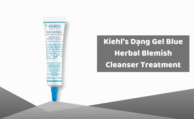 Treatment trị mụn dạng gel Kiehl's Blue Herbal Spot Treatment