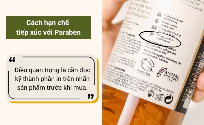 Cách hạn chế tiếp xúc với Paraben trong sản phẩm