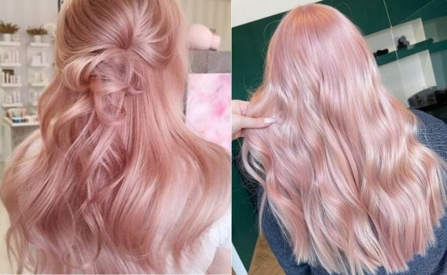 Tóc màu vàng hồng (rose gold)