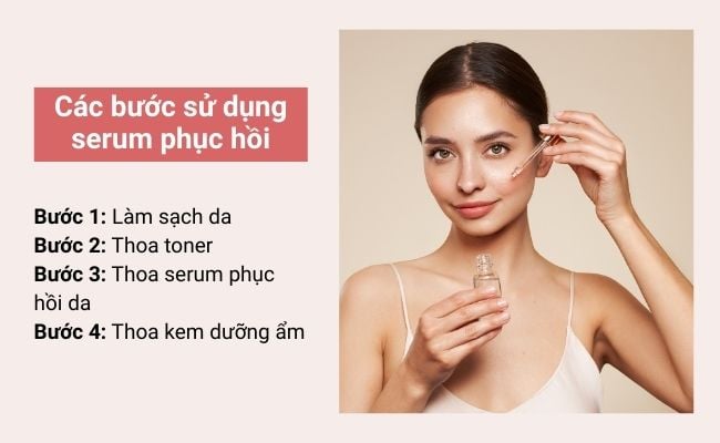 cách sử dụng serum phục hồi da