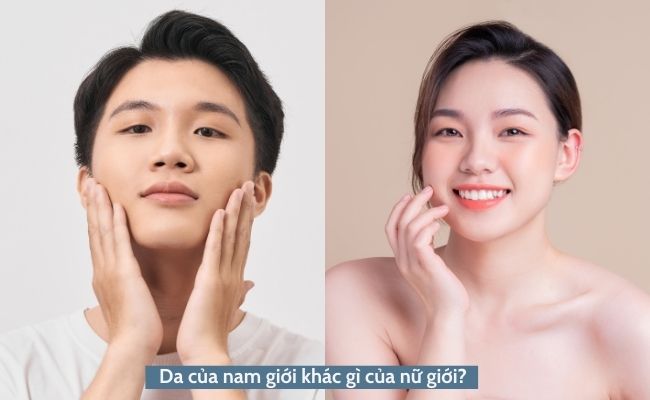 Da của nam giới khác gì của nữ giới?