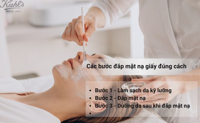 Các bước đắp mặt nạ giấy đúng cách hiệu quả