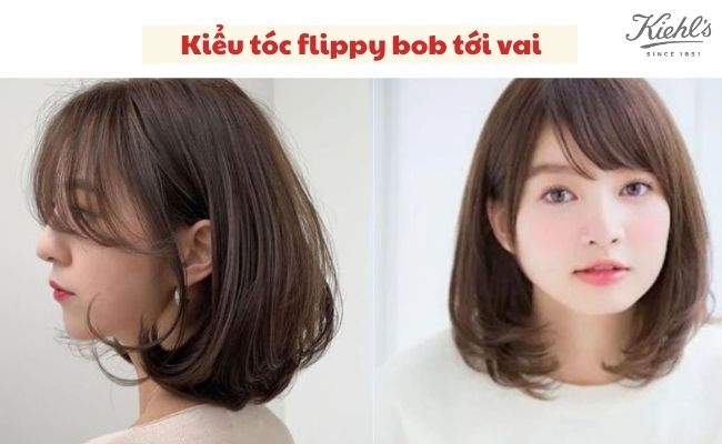 Kiểu tóc flippy bob tới vai