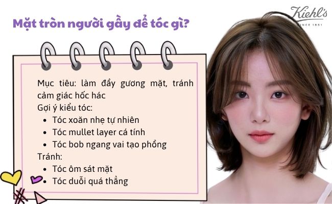 Cách chọn kiểu tóc cho mặt tròn theo khuôn mặt và dáng người 
