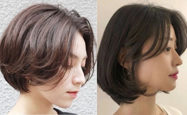 Tóc bob cụp đuôi thanh lịch