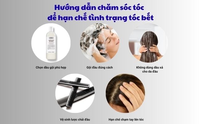 Hướng dẫn chăm sóc tóc đúng cách để hạn chế tình trạng tóc bết