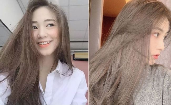 Tóc màu nâu ánh khói