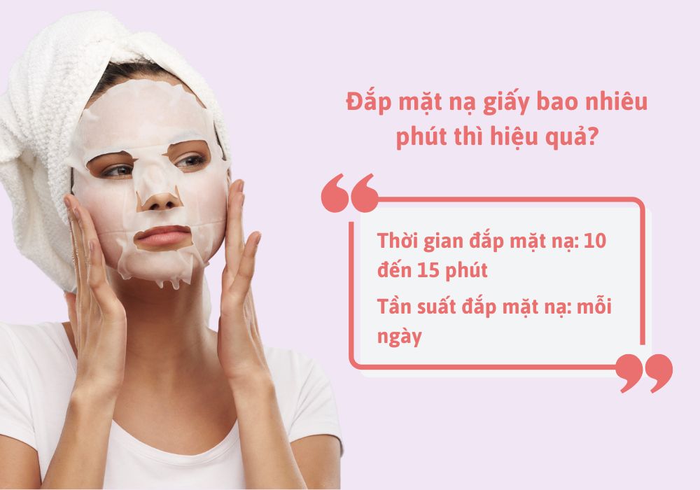 Nên đắp mặt nạ bao nhiêu phút thì hiệu quả nhất?