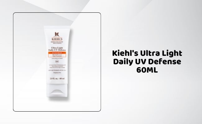 Kem chống nắng SPF 50 PA++++ màu cam cho da dầu mụn Kiehl's Ultra Light Daily UV Defense 60ML