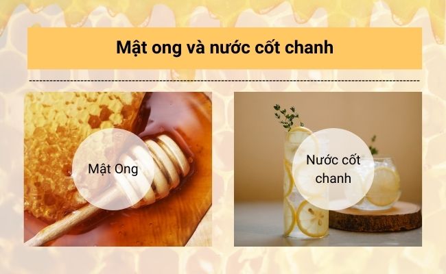 Mật ong và chanh giúp tẩy tế bào chết nhẹ nhàng, hỗ trợ làm sáng vùng da bị thâm. 