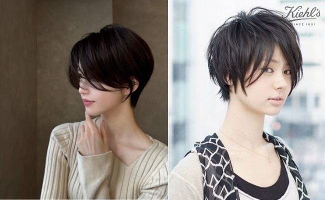 Tóc pixie hợp dáng mặt gầy