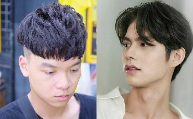 Tóc xoăn nam phồng