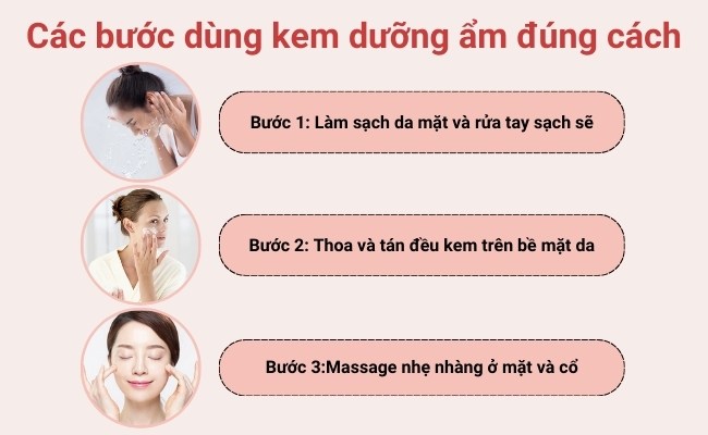 Cách dùng kem dưỡng ẩm hiệu quả - Thoa kem dưỡng ẩm đúng cách