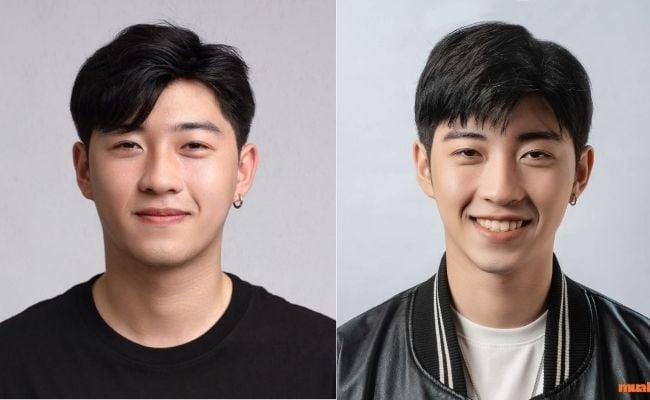 Tóc 7/3 cho mặt tròn thanh thoát