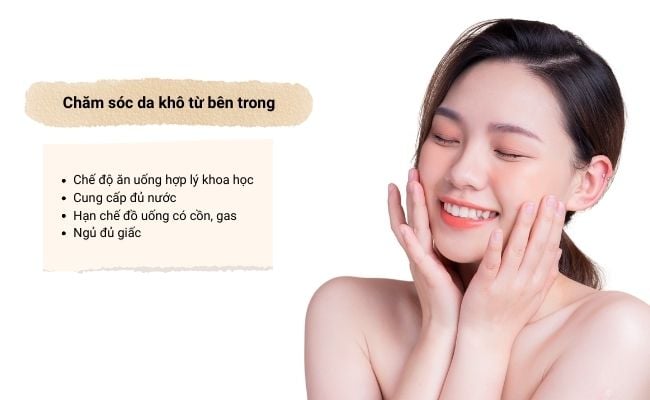 cách khắc phục da khô