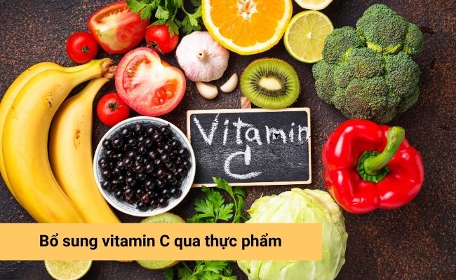 Bổ sung Vitamin C qua chế độ ăn uống hằng ngày