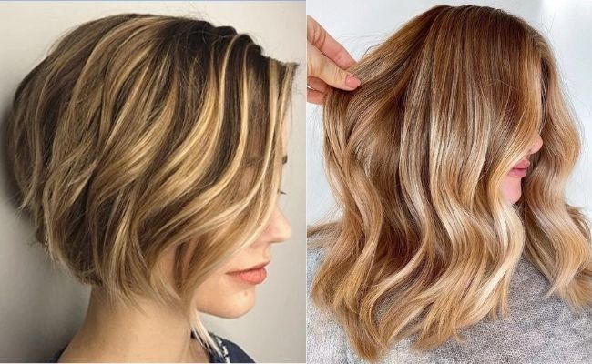 Tóc màu vàng caramel