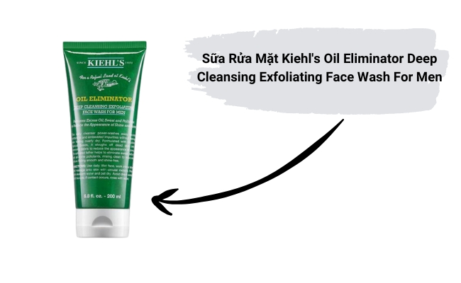 Sữa Rửa Mặt Kiehl's Oil Eliminator Deep Cleansing Exfoliating Face Wash For Men