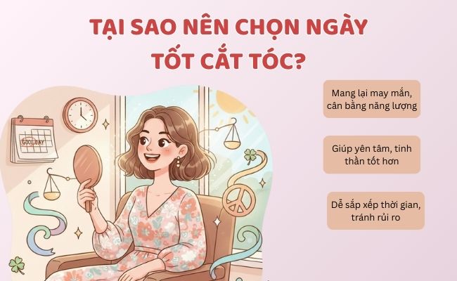 Tại sao nên chọn ngày tốt cắt tóc?