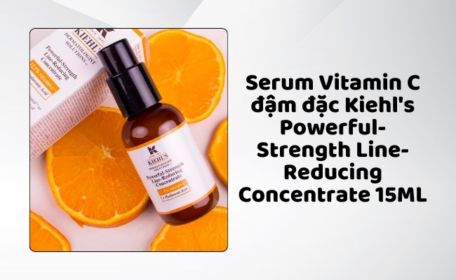 Powerful-Strength Line-Reducing Concentrate Serum Vitamin C Cho Da Dầu Mụn Kiehl's Powerful-Strength Line-Reducing Concentrate 15ML