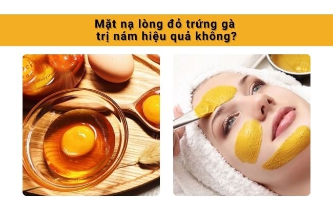 Mặt nạ lòng đỏ trứng gà trị nám hiệu quả
