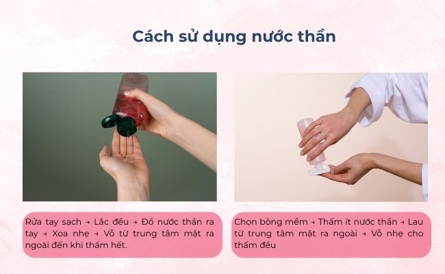Cách sử dụng nước thần đúng cách
