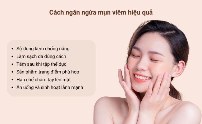 Cách ngăn ngừa mụn viêm hiệu quả