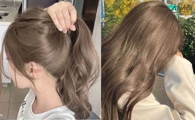 Màu tóc nhuộm không cần tẩy nâu tây
