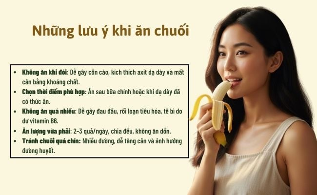 Những lưu ý khi ăn chuối
