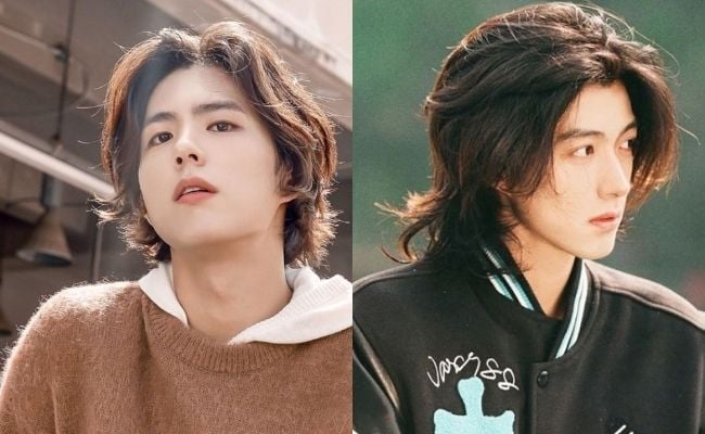 Kiểu tóc dài nam Layer xoăn nhẹ giản dị