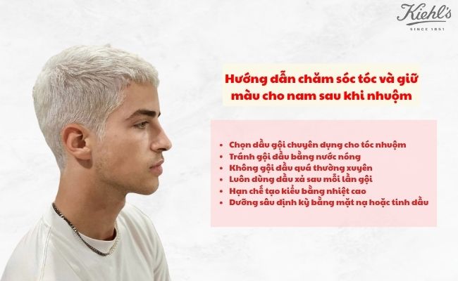 Hướng dẫn chăm sóc tóc và giữ màu cho nam sau khi nhuộm