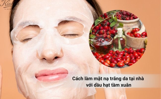 Cách làm mặt nạ trắng da tại nhà với dầu hạt tầm xuân