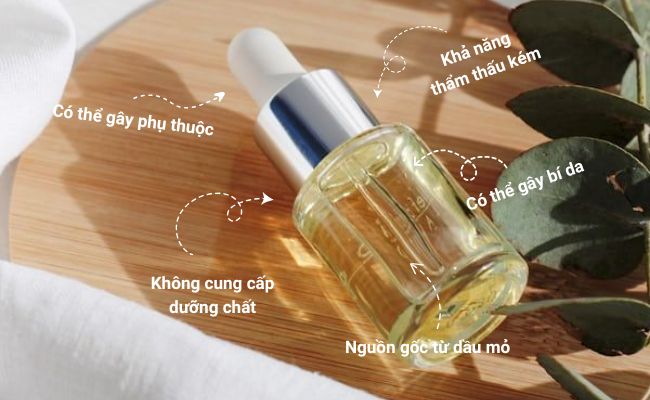 Một số hạn chế của dầu khoáng trong mỹ phẩm
