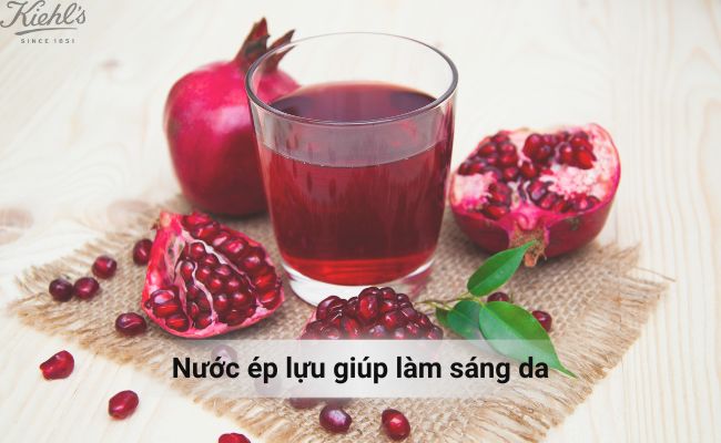 Nước ép lựu giúp làm sáng da