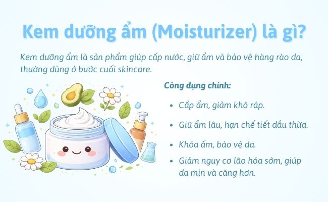 Kem dưỡng ẩm (Moisturizer) là gì?