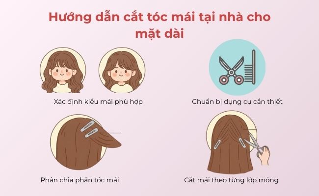 kiểu tóc mái cho mặt dài