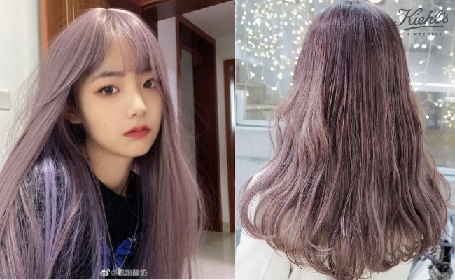 Tóc nhuộm nâu oải hương