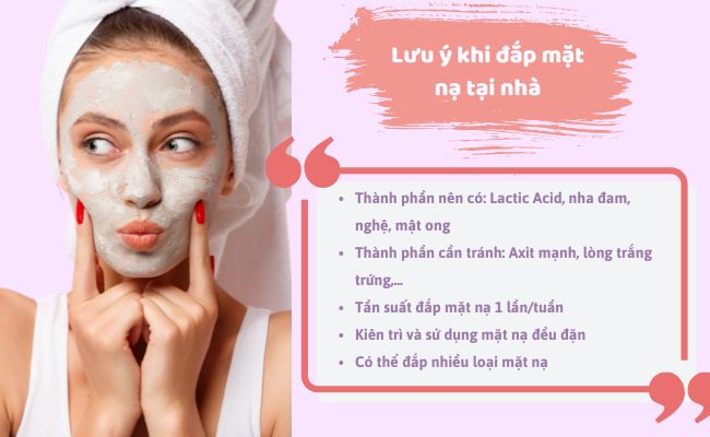 Lưu ý khi đắp mặt nạ tại nhà
