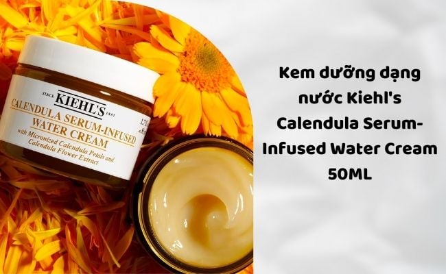 Kem Dưỡng Trắng Da Ban Đêm Dạng Nước Kiehl's Calendula Serum-Infused Water Cream 50ML