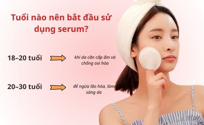 Tuổi nào nên bắt đầu sử dụng serum?

