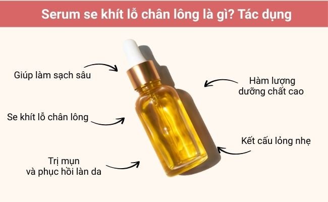 Tác dụng của serum se khít lỗ chân lông
