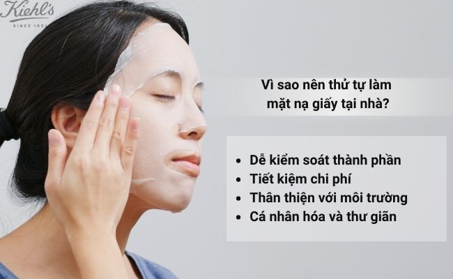 Vì sao nên thử tự làm mặt nạ giấy tại nhà