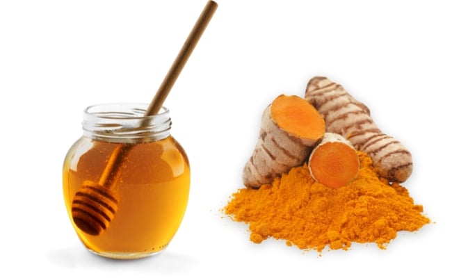Cách trị mụn trên mặt với mật ong và bột nghệ